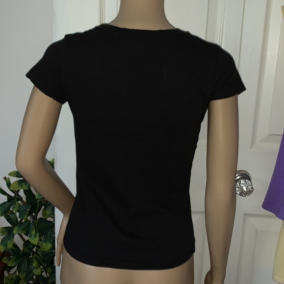 Smurfs Christmas black red t-shirt top S - Picture 5 of 9